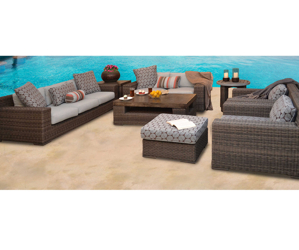 New Style Deep Seating Cozy Mainstay Patio Garden Outdoor Furniture Leisure Rattan Chairs Sofa Set