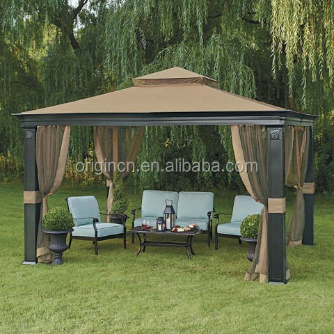 Steel frame design with mosquito netting patio gazebo tent