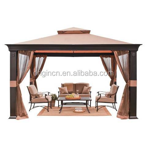 Steel frame design with mosquito netting patio gazebo tent