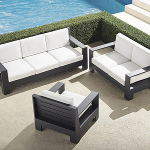 Luxury Modern High End Outdoor Patio Garden Furniture Aluminum 6 Seater Sofa Set