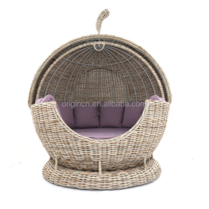 Tent Designed Chair Patio Sunshade Furniture Unique Garden Round Room Shape Daybed Rattan Lounge Chairs