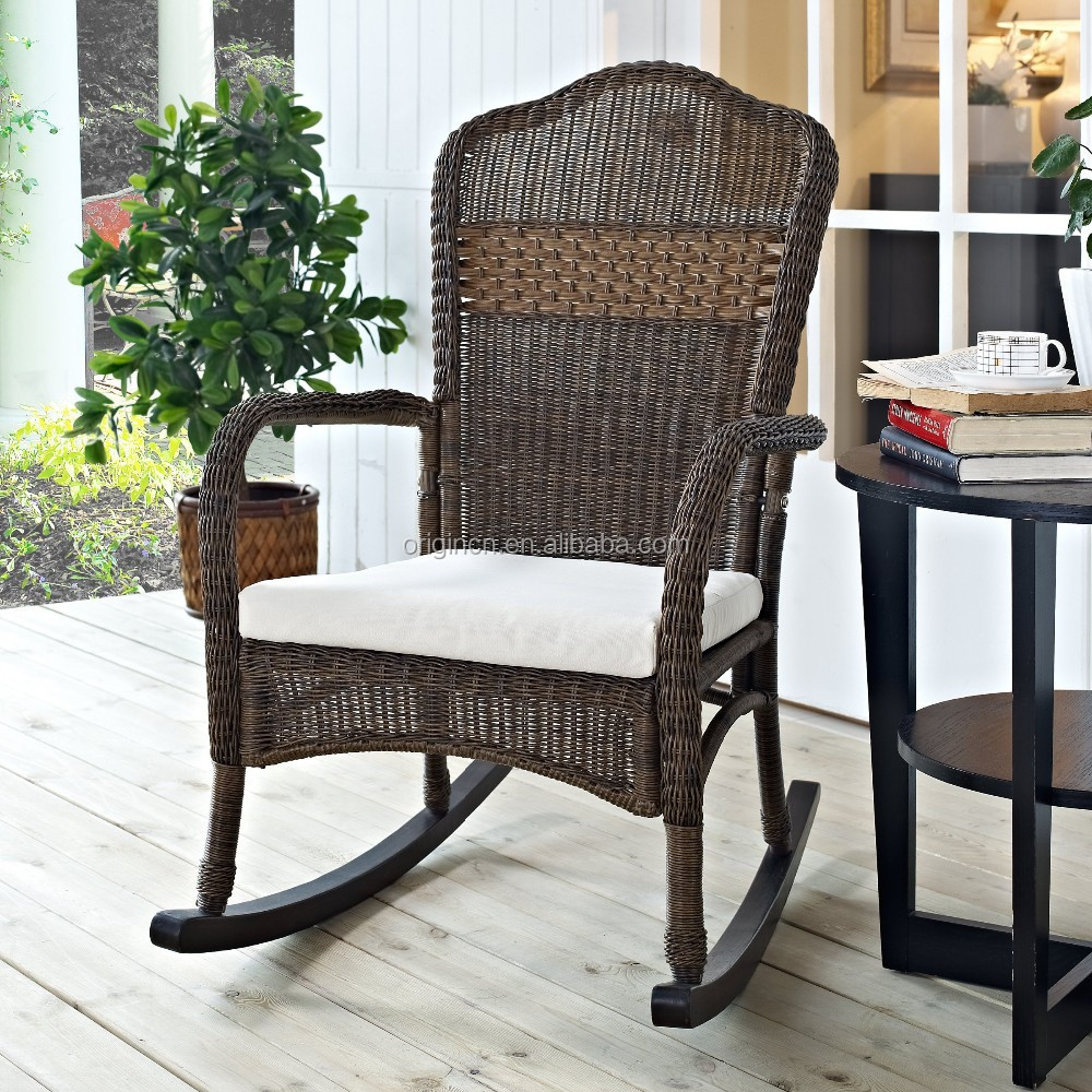 Sophisticated Chair Porch Outdoor Furniture Relaxing Ratan Wicker Acceptable Antique Rocking Chairs