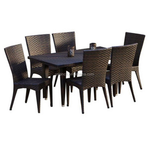 New Backyard Outdoor Patio Furniture Rattan Garden 6 Table Dining Chairs Sets