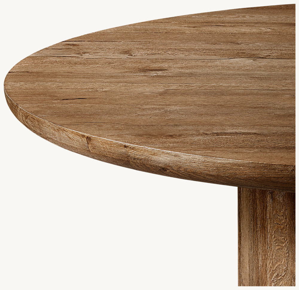 Luxcury Design Customizable Size Table Living Room Furniture Solid Wooden Round Dining Tables