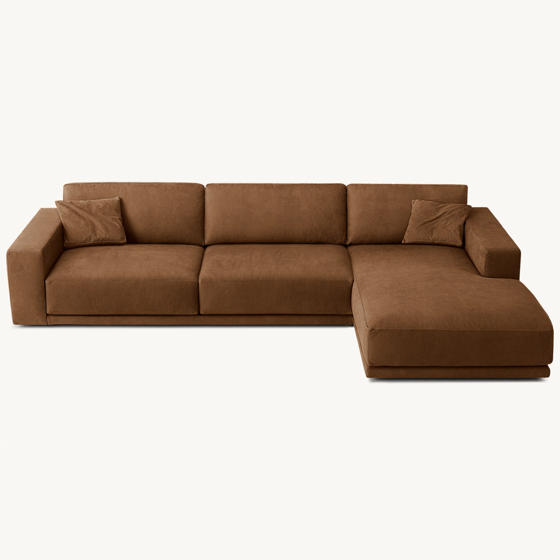 Minimalism Design Living Room Couch Chaise L Shape Hand Made Luxury Leather Sectional Sofa