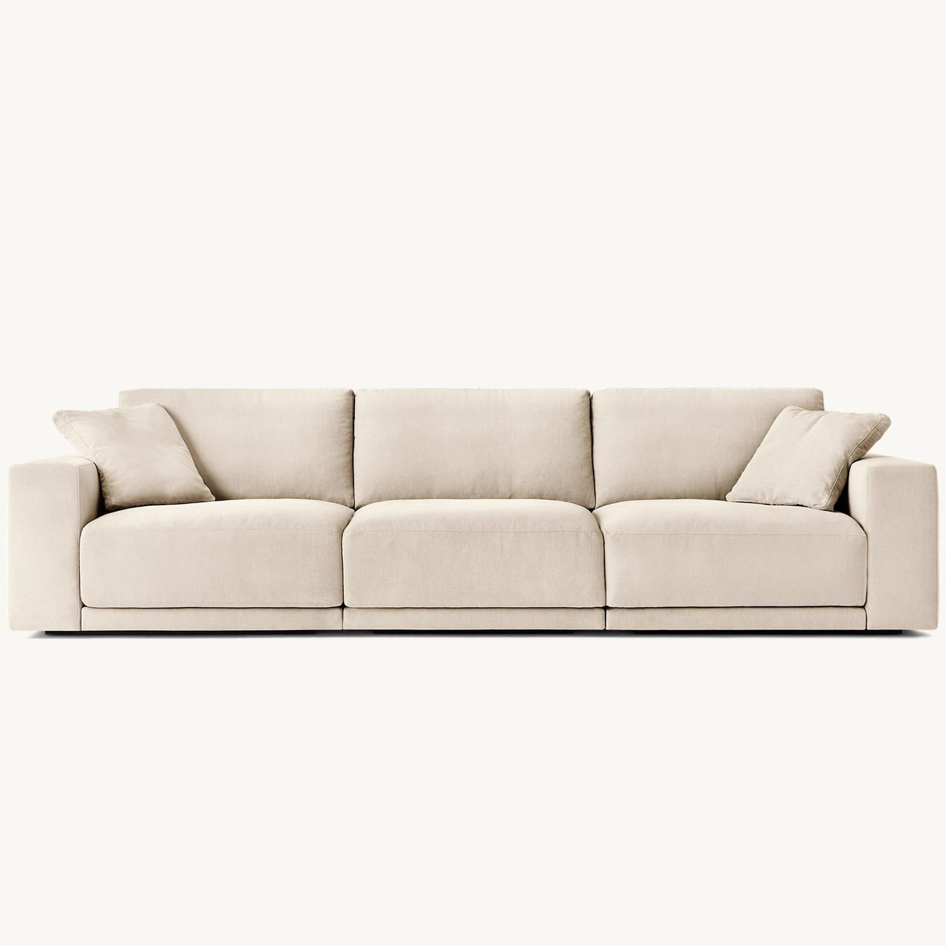 Indoor cozy comfy living room couch furniture  3 seater modern upholstery fabric luxury modular sofa