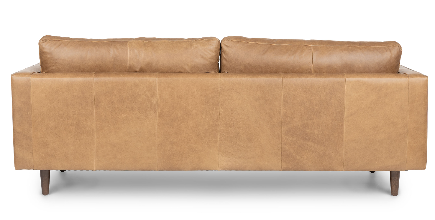 Modern European Style Sofa Living Room Furniture Leather Wood Frame Sofas