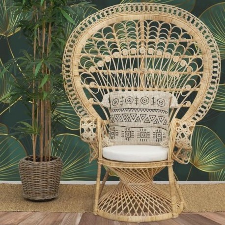 Customized Chair Living Room Furniture Rattan Round Cane Bamboo Sofa Chairs For Garden