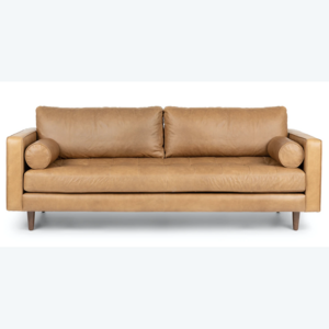 Modern European Style Sofa Living Room Furniture Leather Wood Frame Sofas