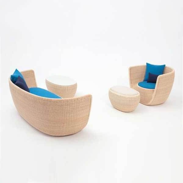 Modern luxury designs outdoor furniture wicker woven rattan couch