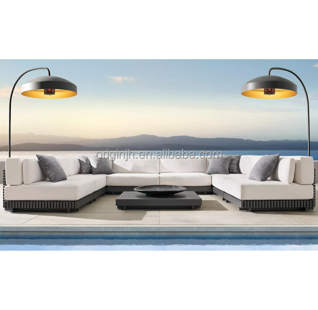 Outstanding design high-end luxury outdoor furniture modular garden leisure modern patio aluminum sofa