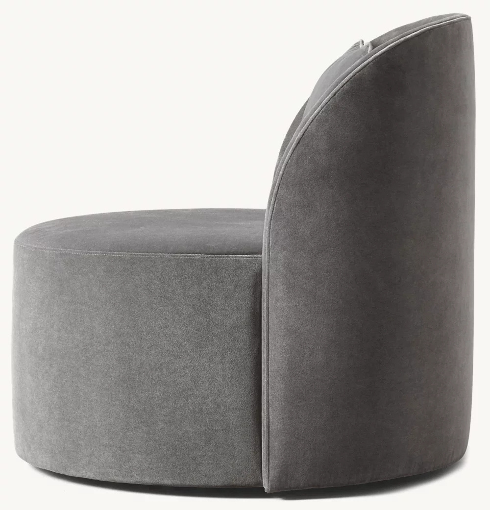 French art design indoor furniture comfort upholstered modern upholstered swivel chair