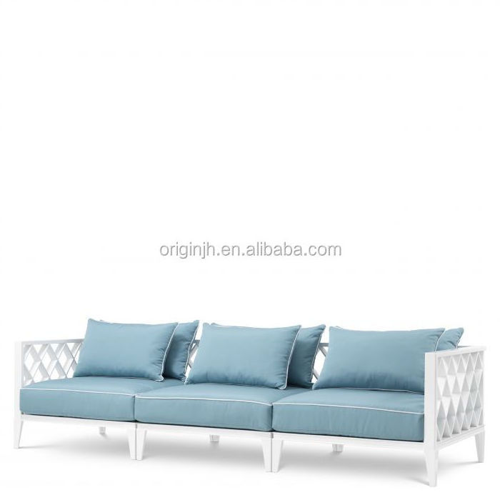 Classical design outdoor sofa made from heavy duty materials aluminum garden furniture set