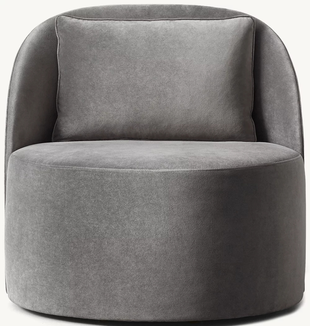 French art design indoor furniture comfort upholstered modern upholstered swivel chair