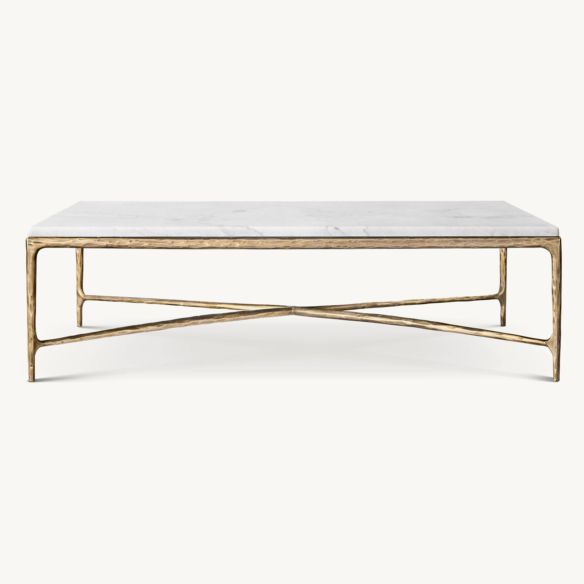 Italian marble top modern style high end metal legs hand hammer coffee table for the living room