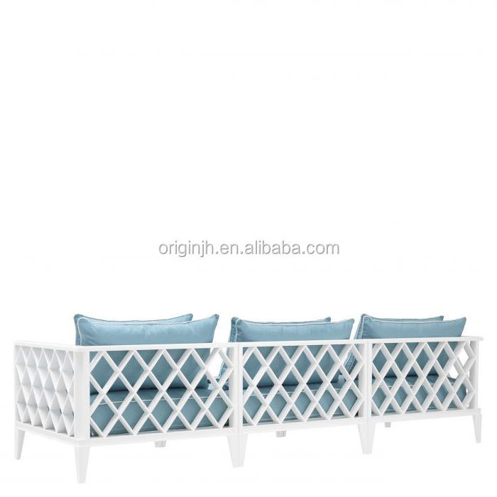 Classical design outdoor sofa made from heavy duty materials aluminum garden furniture set