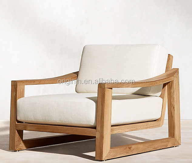 New arrival all weather small space solid wood chairs popular furniture set lounge teak patio furniture