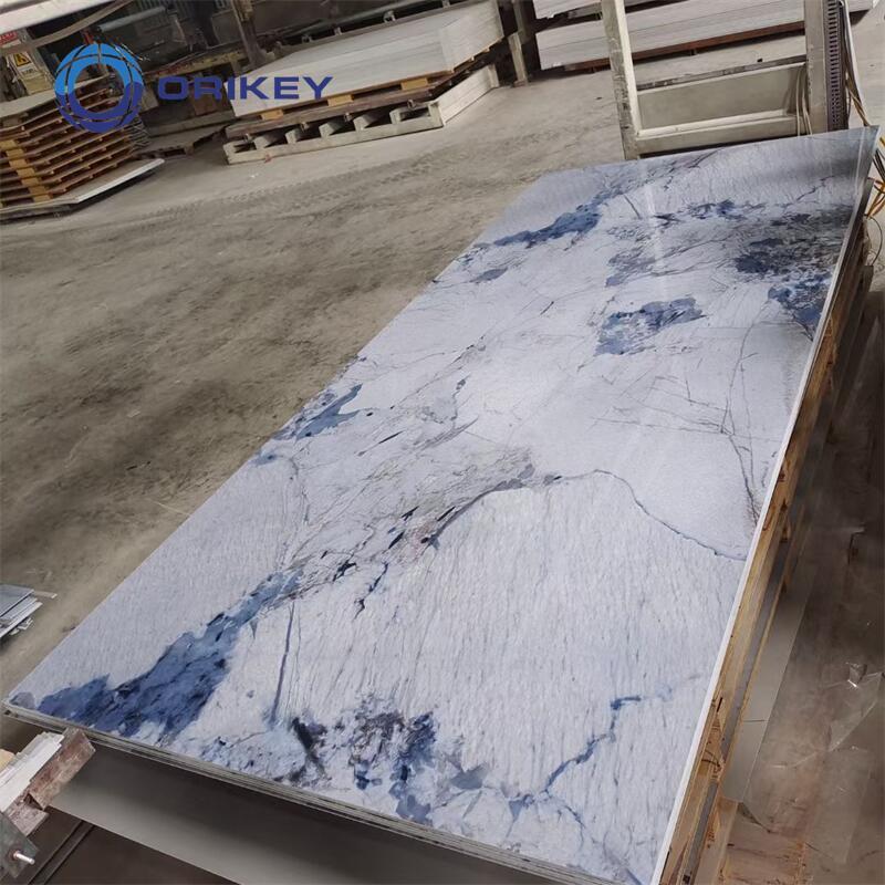 Painted PVC Marble  Artificial Paper Furniture Peel And Stick Film Roll Sheet