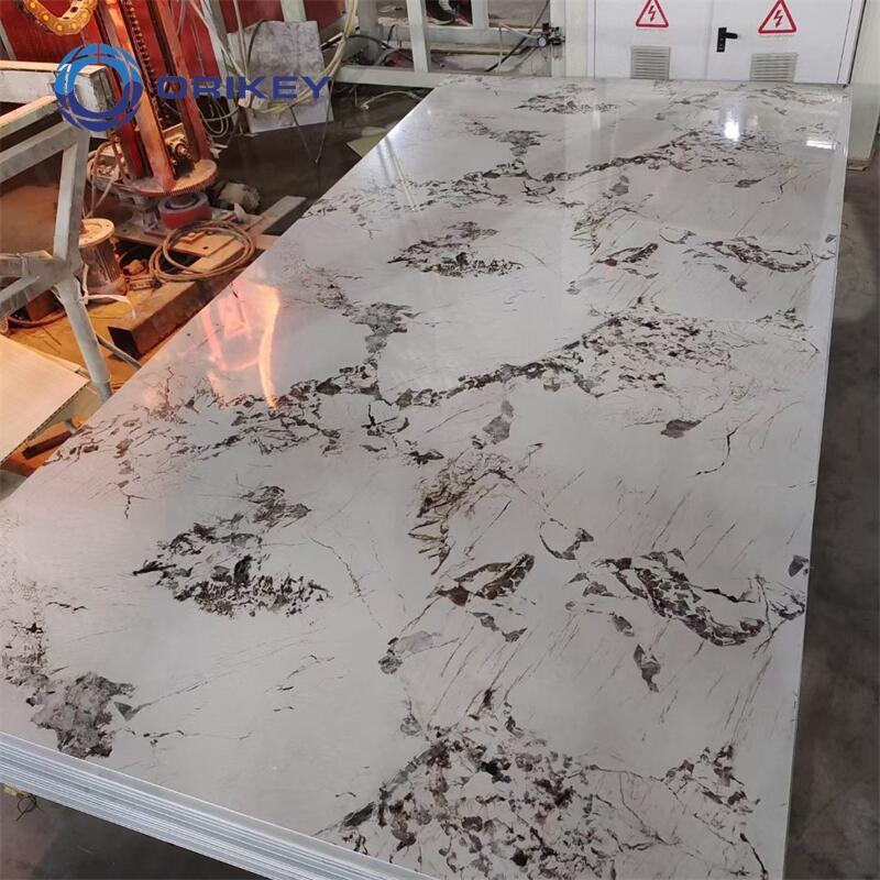 uv marble pvc marble sheet wall panels sheet pvc cladding boards for TV board