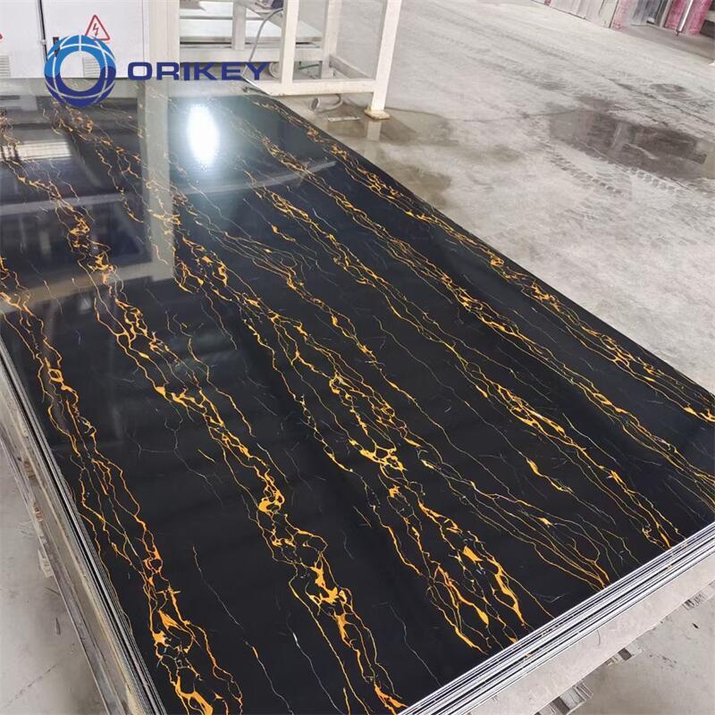 uv marble pvc marble sheet wall panels sheet pvc cladding boards for TV board