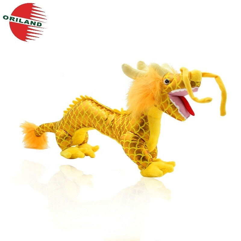 Customized green chinese dragon plush toy stuffed animal soft toys