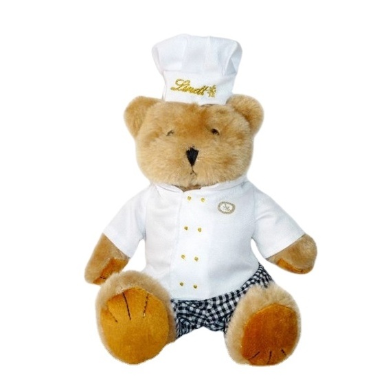 cute soft plush stuffed cook chef uniform teddy bear toy made in China