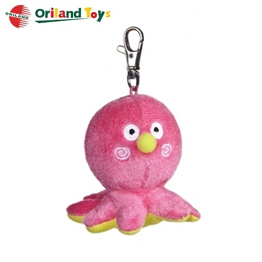 cute plush octopus soft toy mini stuffed animal keychains