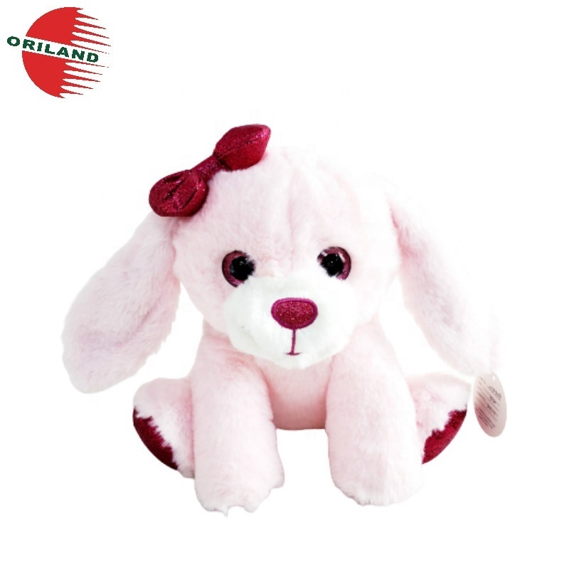 Lovely glitter big eyes bunny rabbit plush toy stuffed animal toys