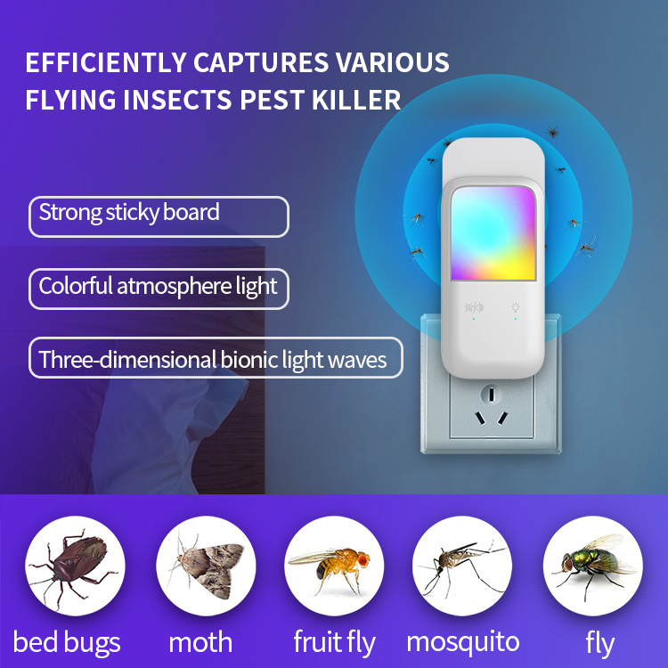 Offer Sample Flies Mosquito Trap Killer Lamp Wholesales Fruit Fly Traps For Indoor Night Light