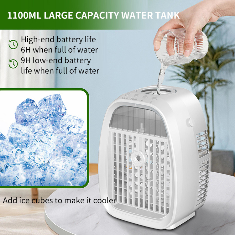 Ice Water 100ml Mini Cold Fan Cooler Air Purification Cooling Fan