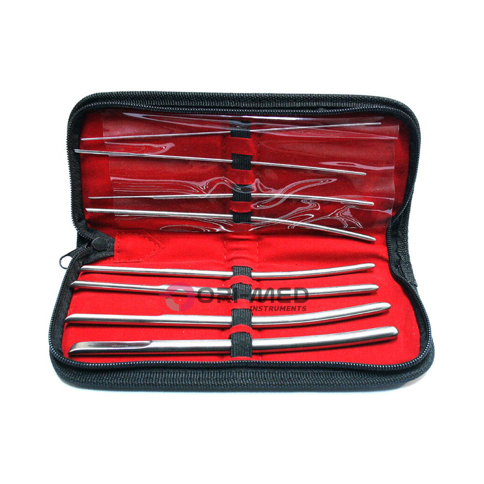 Curved Van Buren Sound Urethral Set of 8 Gynecology Surgical Instruments Japanese Stainless Steel