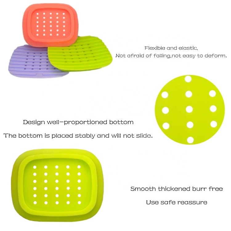 OEM ODM eco-friendly bamboo soap double silicone bathroom magnet bar dish magnetic soap holder