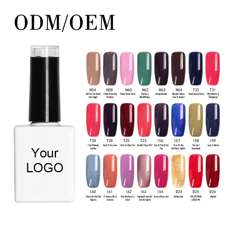 Wholesale Soak Off Uv Gel Nail Supplies 1000 Color Gel Polish Set Custom Logo Private Label Nail Gel Polish