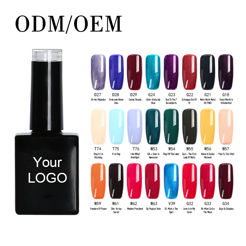 Wholesale Soak Off Uv Gel Nail Supplies 1000 Color Gel Polish Set Custom Logo Private Label Nail Gel Polish