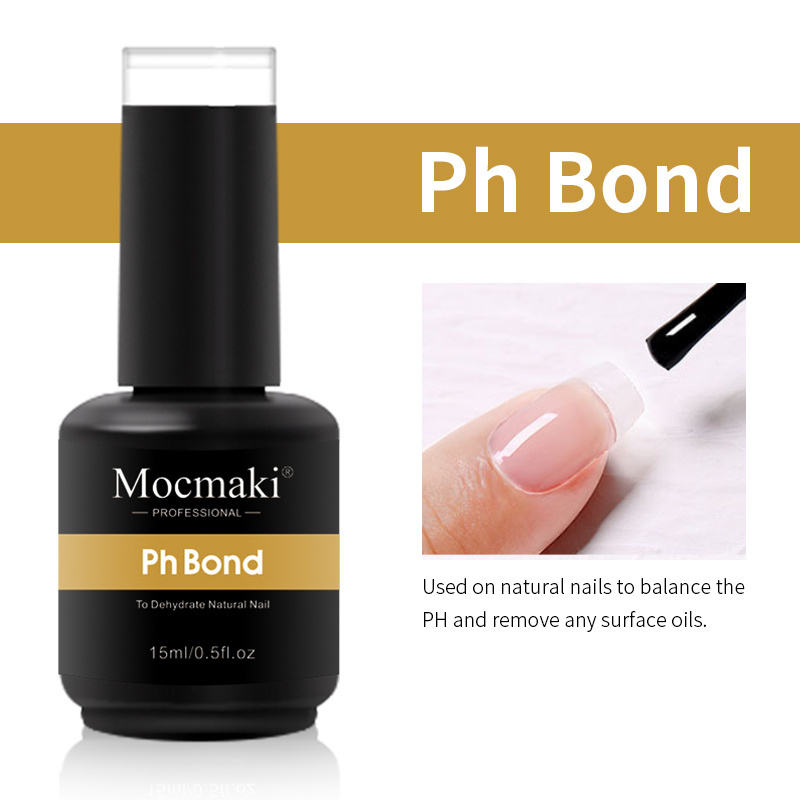 Free Sample Private Label Gel Nail Polish Soak Off Top Base Coat Structure Gel Matte Top Primer PH BOND