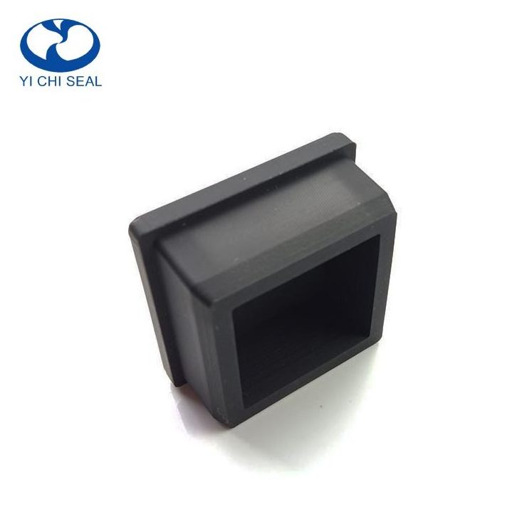 custom square rubber end caps plug for square tubing tube