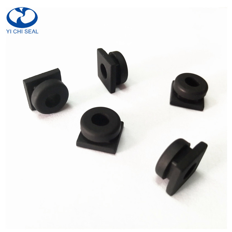 custom rubber products rectangular silicone rubber square seal grommet for cable square rubber grommet