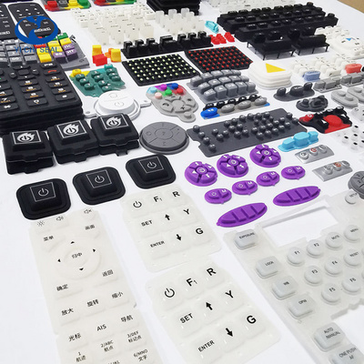 Custom electronics calculator contact membrane remote keypad keyboard press conductive rubber silicone push buttons