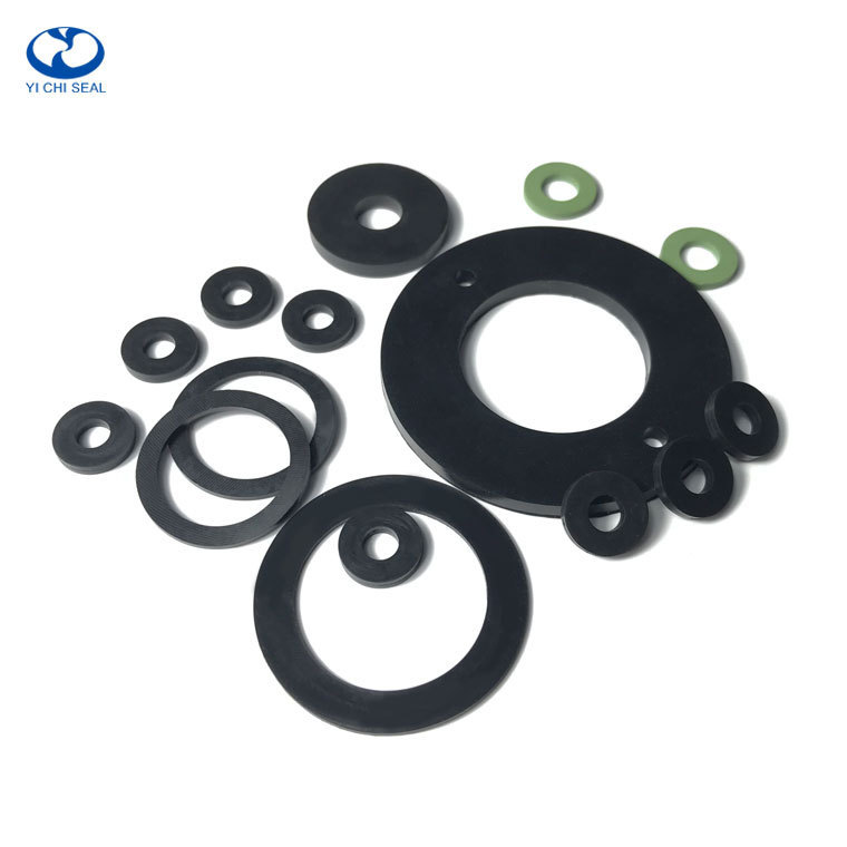 Maker custom flat flange ring seal durable fkm epdm silicone rubber washer gasket