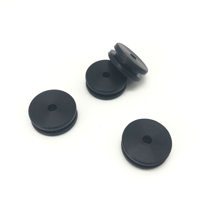 custom 1 inch 7mm 12mm round cable Inflaming retarding Rubber grommet black