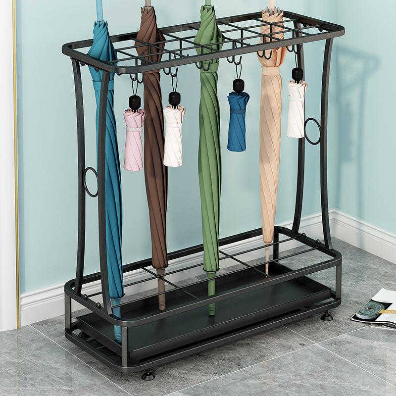 Nordic Home Umbrella Organizer Stand Shop Entry Hotel Lobby Umbrella Rack Stands Metal Floor Umbrella Stands