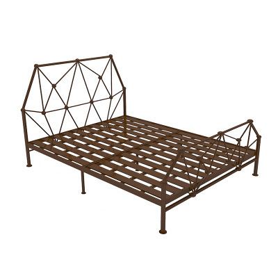 European-style modern minimalist iron frame steel frame double single adult children 1.2 1.5 1.8 princess iron bed