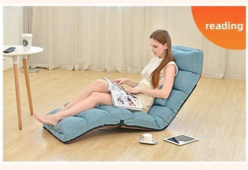 Foldable and thickened lazy sofa single person casual lounge deck chair