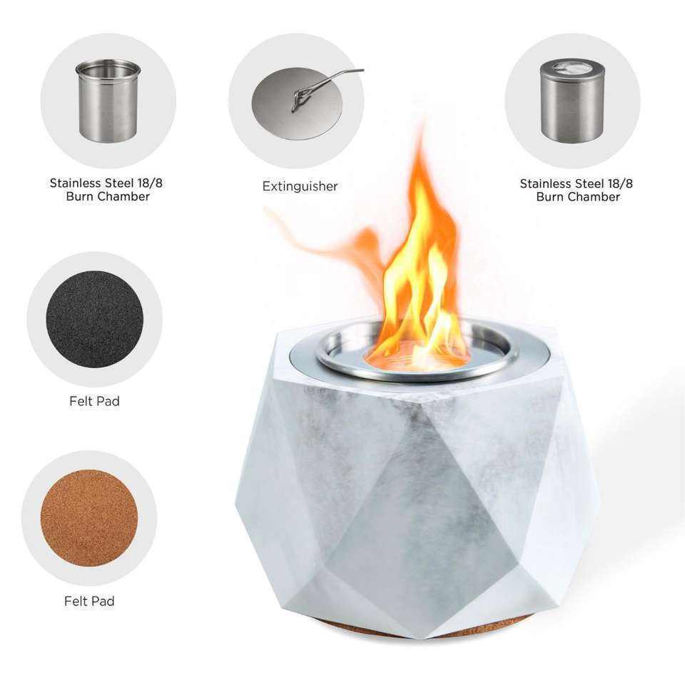 Indoor Outdoor Tabletop Fire Pit Tabletop Fire Pit Bowl Smores Maker Portable Mini Fireplace