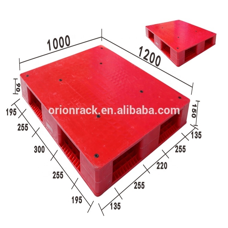 1100 * 1100 * 150 Mm Warehouse Heavy Duty Virgin Hdpe Closed Plastic Pallet For Beverage And Food Industries