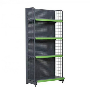 competitive price customized supermarket gondola shelving / cold rolled steel store shelves used to market