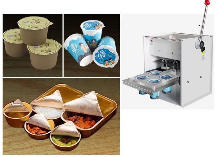 Die Cut Aluminum Foil Lid Cup Sealing Machine