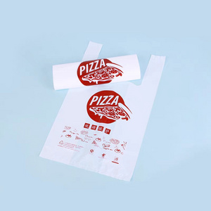 business personalized HDPE T shirt fashion transparent beach bag packaging biodegradable plastic shopping bags