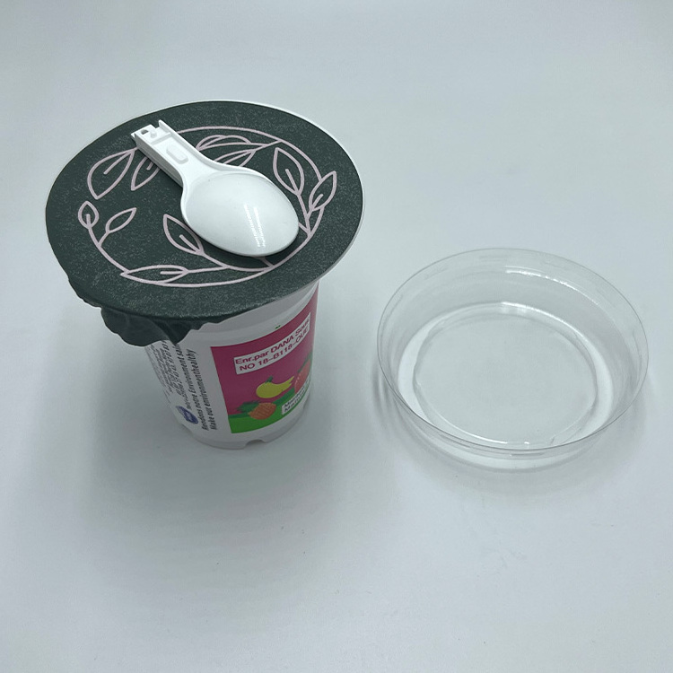 Yogurt Cups White Plastic Ball Ice Cream Cup Packaging