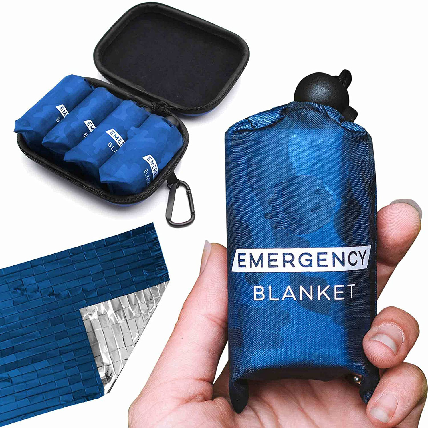 OP First Aid Kit Bag Includes Emergency gold & sliver Blanket for outdoor waterproof survival gear